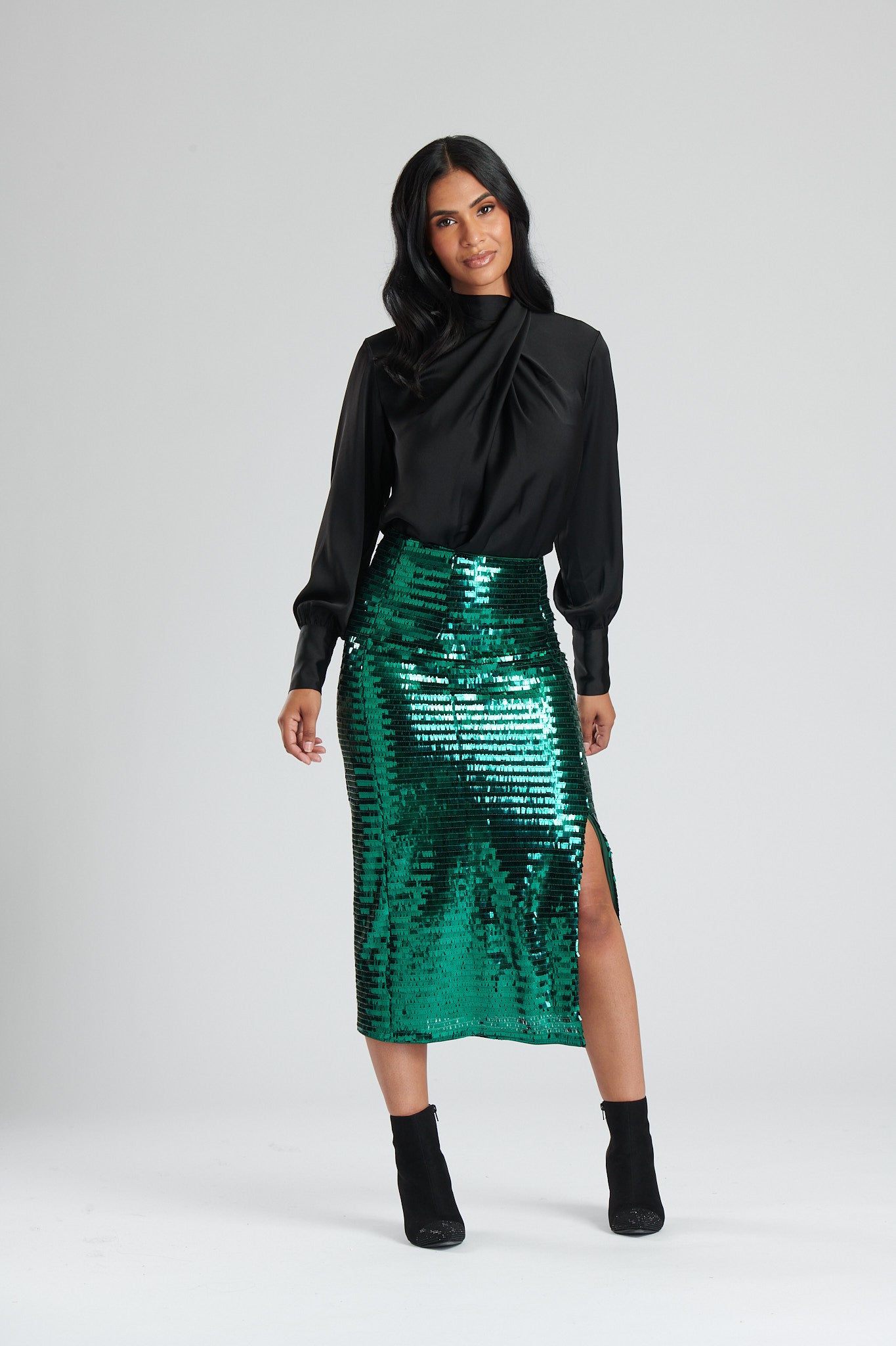 Green Sequin Pencil Skirt New Look Black Sequin Skirt Teal Sequin